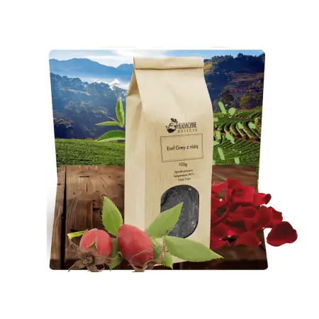 Herbata czarna ceylon Earl Grey z różą hurtownia