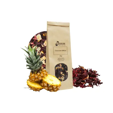Pyszna herbata owocowa pakowana 50g