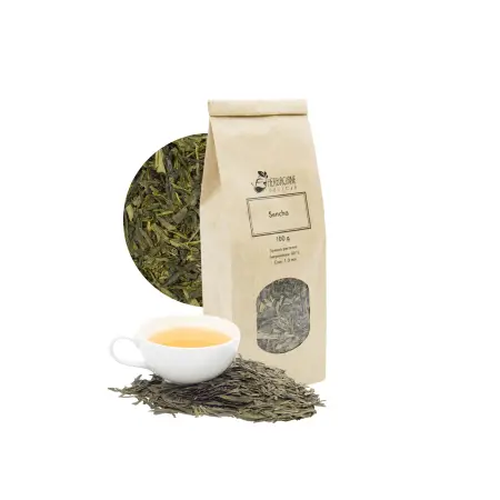 Klasyczna zielona herbata Sencha z Chin pakowana 100g