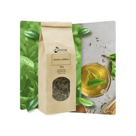 Zielona herbata Sencha z jabłkiem hurtownia