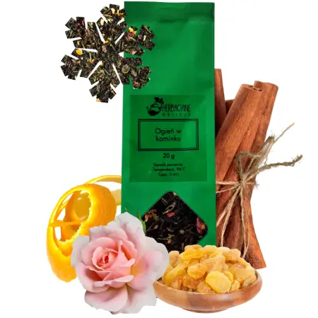 Ogień w kominku 20g
